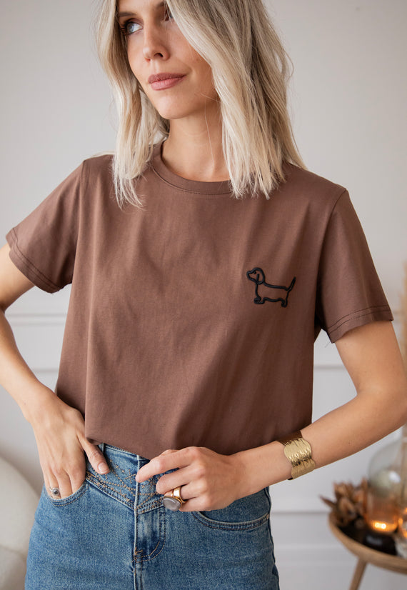 Dog Mommy Brown/Black - T-Shirt