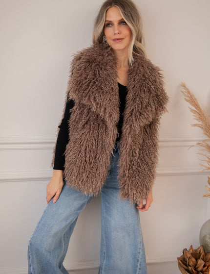 Femme Fluff Taupe - Vest/Jacket