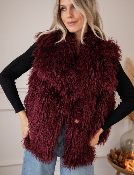 Jacke - Femme Fluff - Burgunderrot