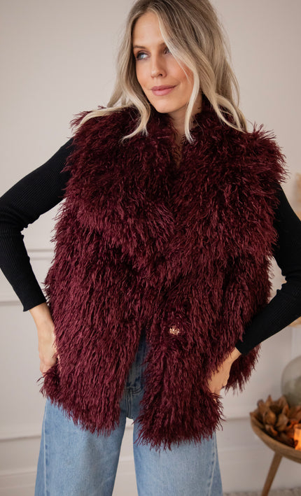 Jacke - Femme Fluff - Burgunderrot