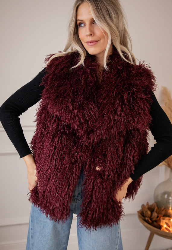 Femme Fluff Burgundy - Jacket