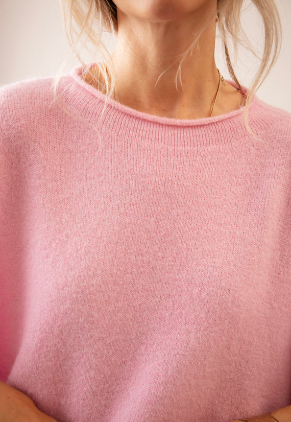 Mellow Mae Baby Pink - Sweater