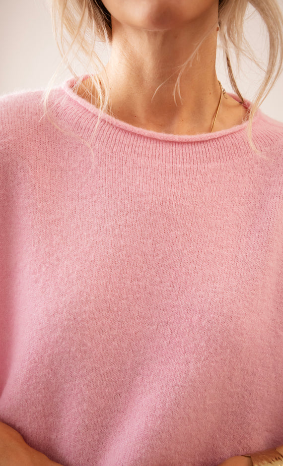 Mellow Mae Baby Pink - Sweater
