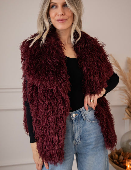 Jacke - Femme Fluff - Burgunderrot