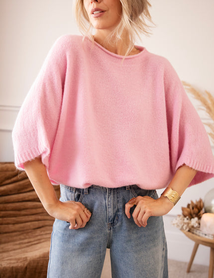 Mellow Mae Baby Pink - Sweater