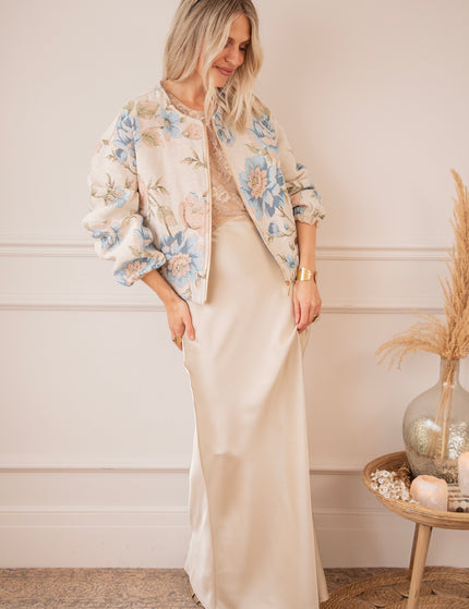Rosy Belle Beige/Blue - Jacket