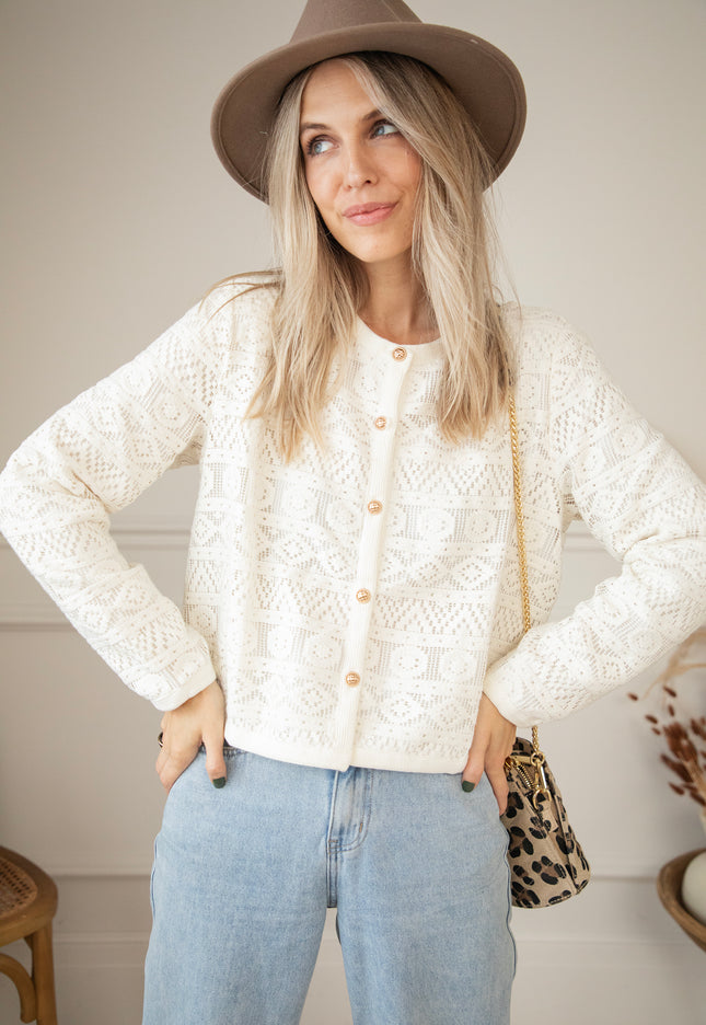 Marinne Beige - Cardigan