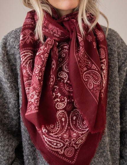 Paisley Delicate Bordeaux - Sjaal