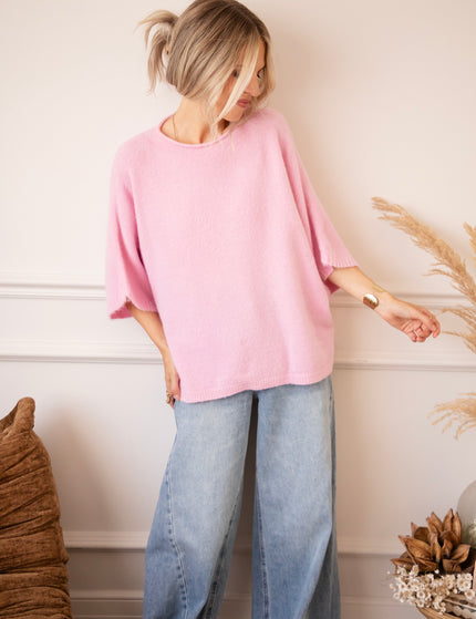 Mellow Mae Baby Pink - Sweater