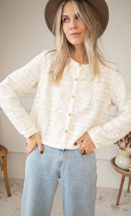 Marinne Beige - Cardigan