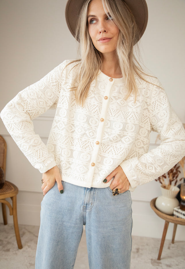 Marinne Beige - Cardigan