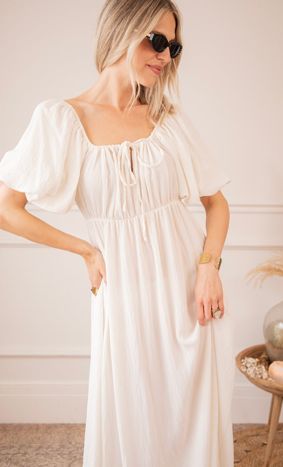 Isadora Beige - Maxi Jurk