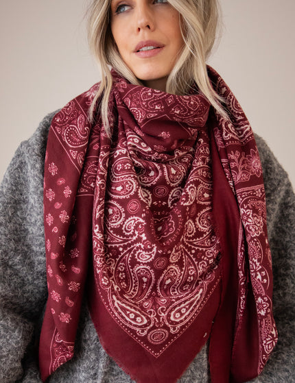 Paisley Delicate Bordeaux - Sjaal