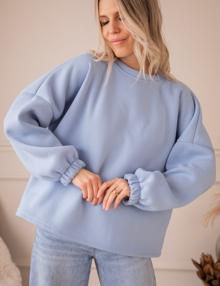 Lily Good Vibes Blue/Beige - Sweater