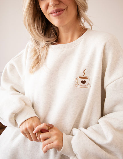 Simplicity & Coffee  Soft Grey - Sweater