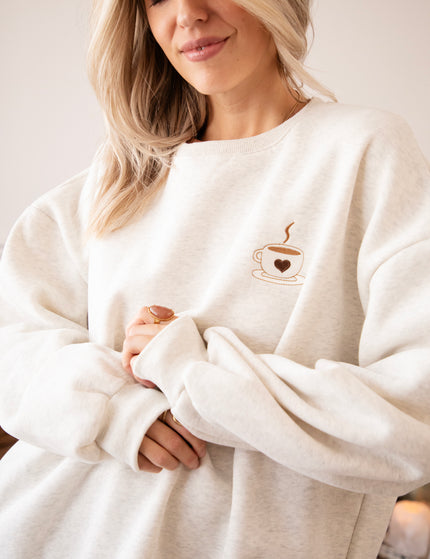 Simplicity & Coffee  Soft Grey - Sweater