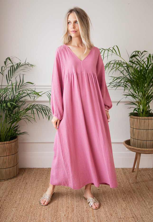 Maud Tetra Mauve - Maxi Dress