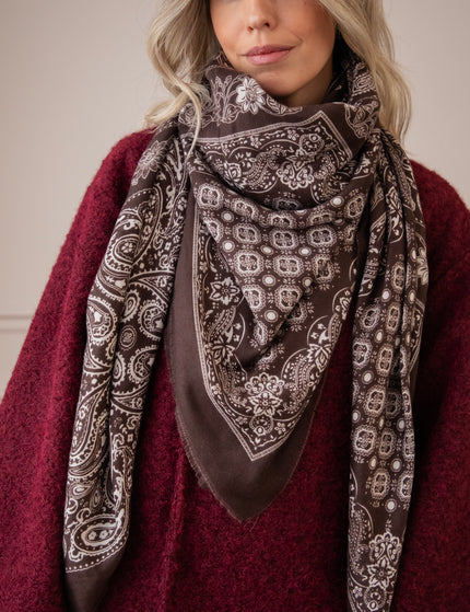 Paisley Delicate Choco - Scarf
