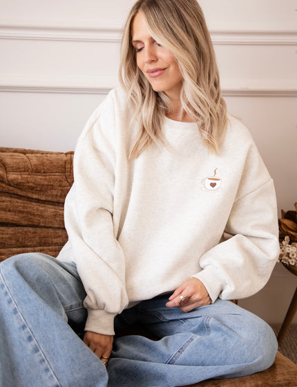 Simplicity & Coffee  Soft Grey - Sweater
