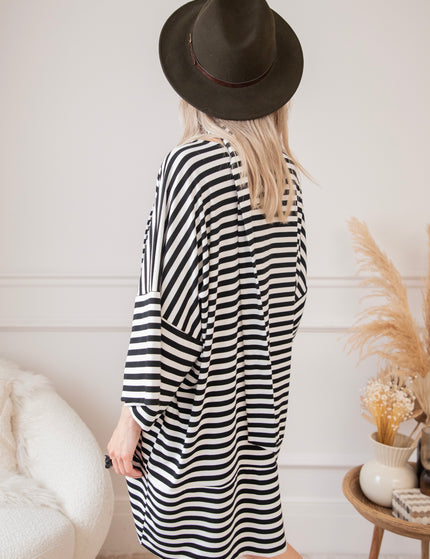 Never Lose Your Stripes Black - Dress