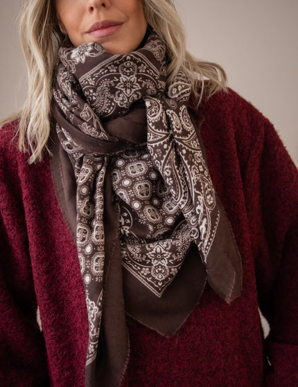 Paisley Delicate Choco - Scarf