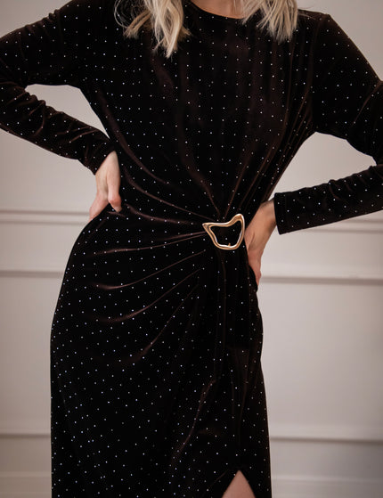 Midnight Queen Choco - Maxi Jurk