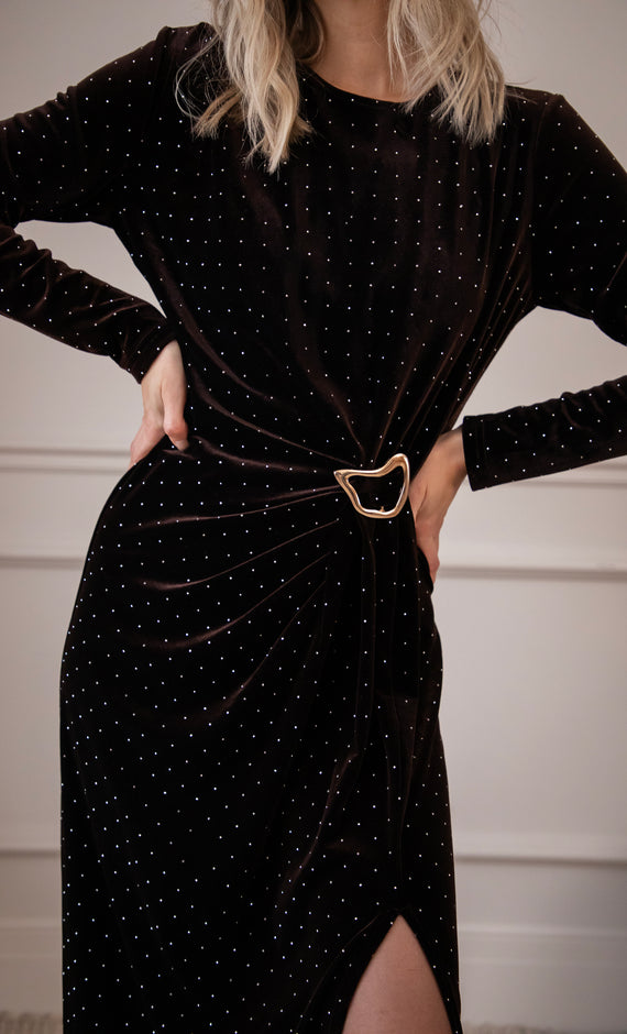 Midnight Queen Choco - Maxi Jurk