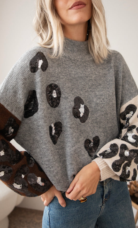 Cozy Cleo Grey - Sweater