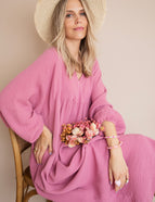 Maud Tetra Mauve - Maxi Dress