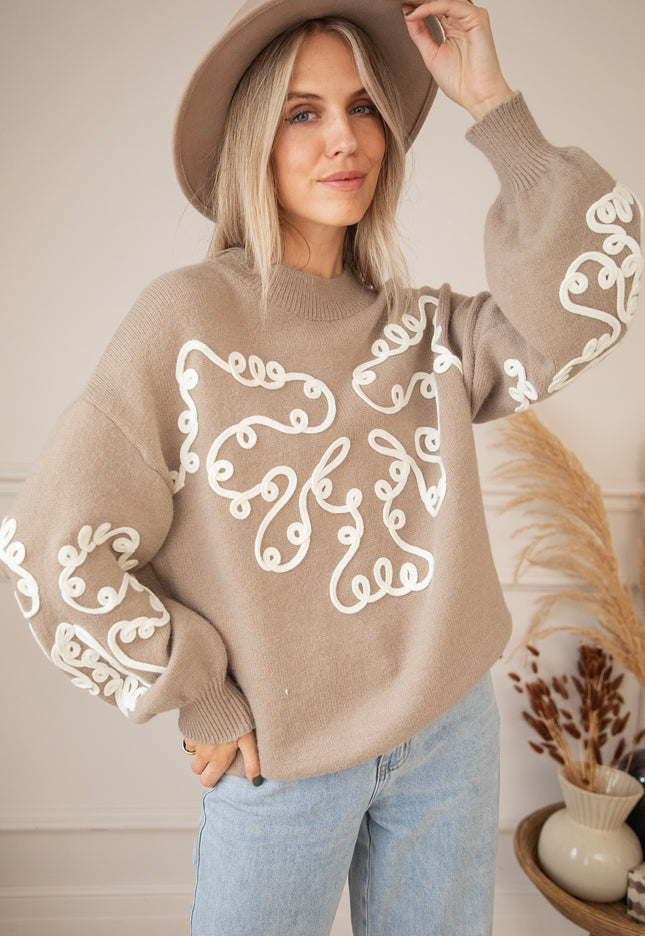 Eleanor Taupe - Sweater