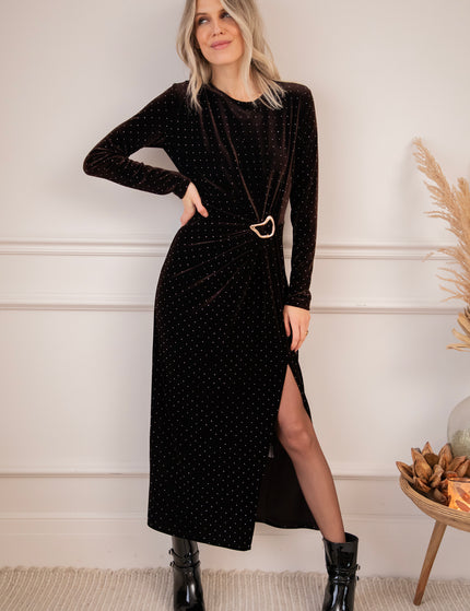 Midnight Queen Choco - Maxi Jurk