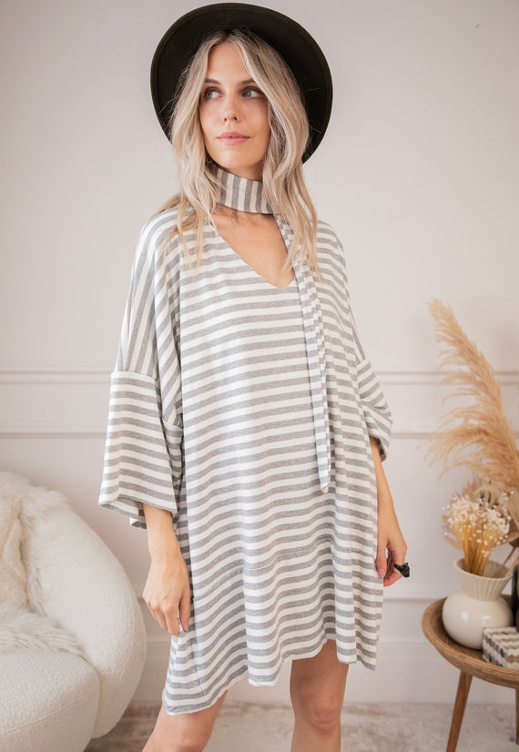 Never Lose Your Stripes Grey - Jurk