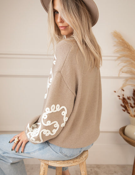 Pullover - Eleanor - Taupe