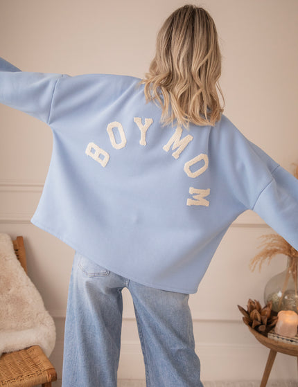 Lily Boy Mom Blue/Beige - Sweater