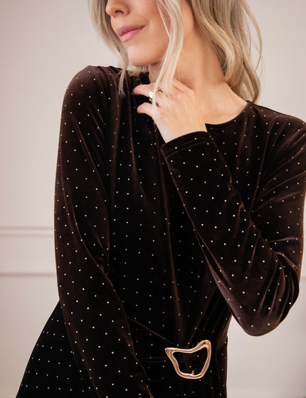 Midnight Queen Choco - Maxi Jurk