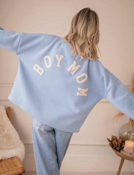 Lily Boy Mom Blue/Beige - Sweater