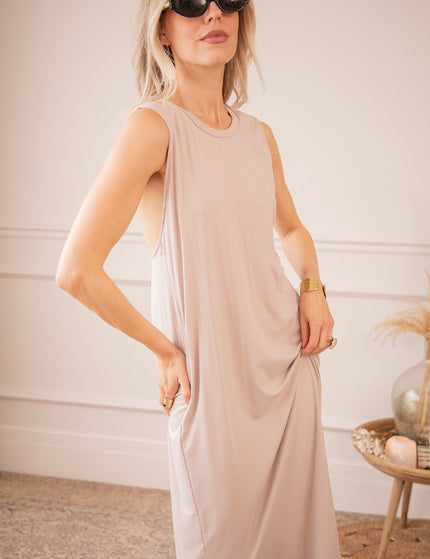 Maxikleid - Flowing Fiona - Taupe