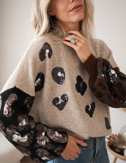 Cozy Cleo Taupe - Sweater