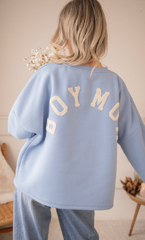 Lily Boy Mom Blue/Beige - Sweater