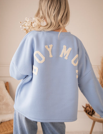 Lily Boy Mom Blue/Beige - Sweater