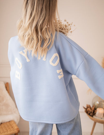Lily Boy Mom Blue/Beige - Sweater