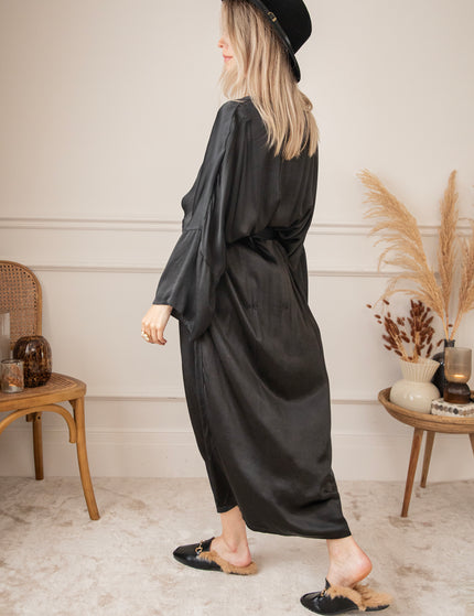 Silky Moments Black - Maxi Jurk