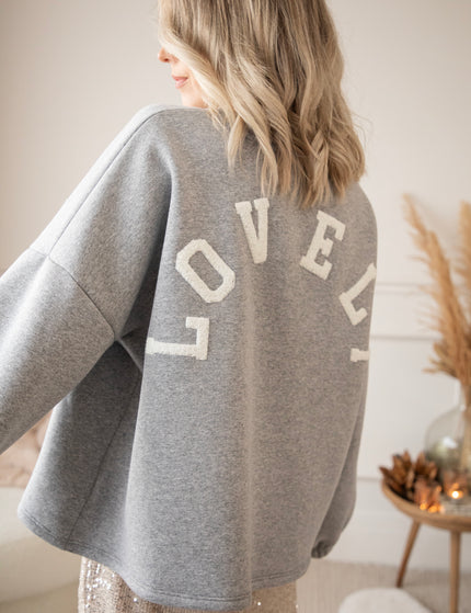 Lily Lovely Grey/White - Sweater