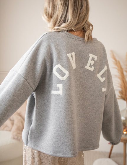 Lily Lovely Grey/White - Sweater