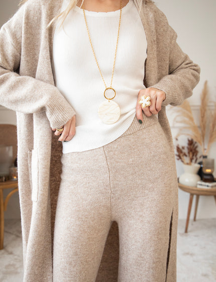 Cozy Times Ahead Taupe - Vest