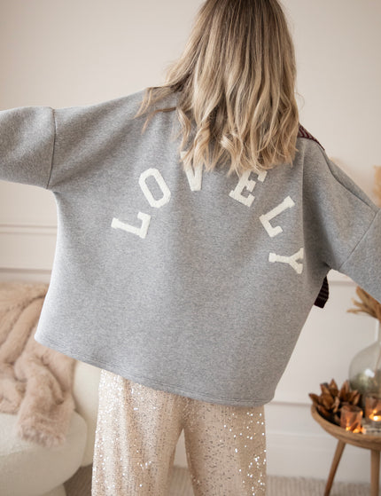 Lily Lovely Grey/White - Sweater