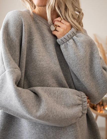 Lily Lovely Grey/White - Sweater