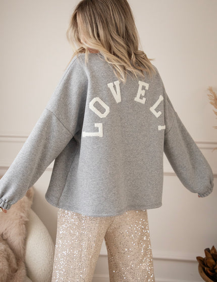 Lily Lovely Grey/White - Sweater