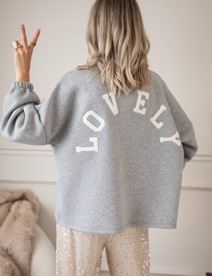 Lily Lovely Grey/White - Sweater