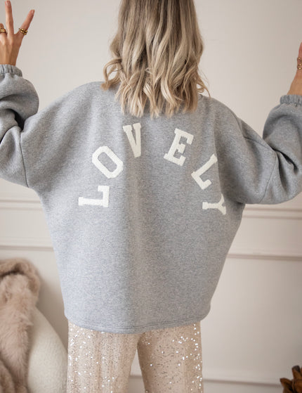 Lily Lovely Grey/White - Sweater